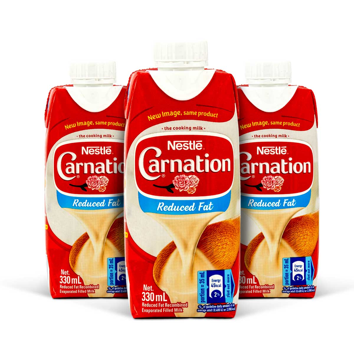 Carnation Evaporated Milk Reduced Fat, 330ml (3 Pack)